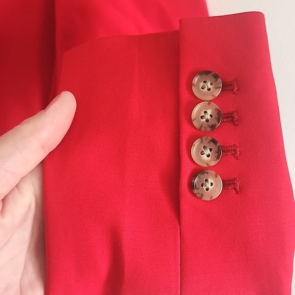 NWT J. Crew Helena Blazer In City Twill Vintage Red Size Medium - Picture 7 of 11